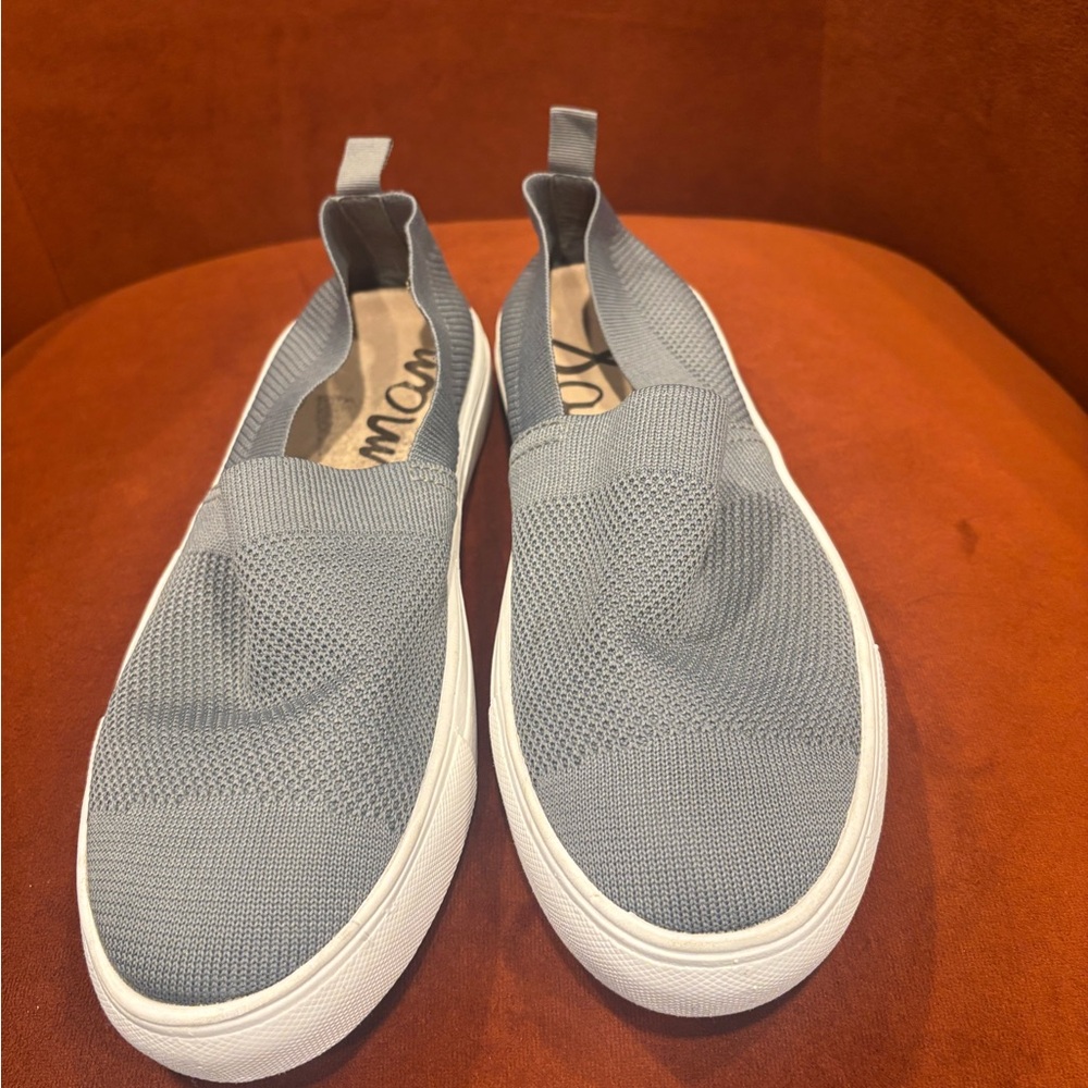 Sam Edelman Gray Mesh Slip-On Sneakers